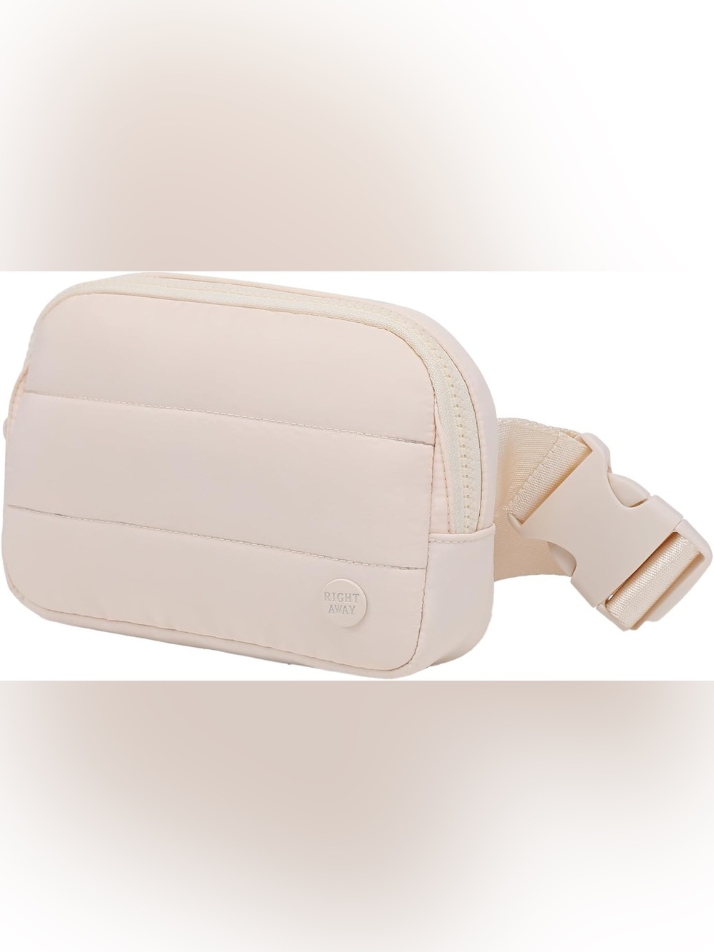 Right Away Beige Waterproof Belt Bag